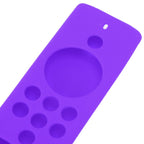 Remote Control Cover Silicone Soft Anti Slip Shockproof Protective Remote Sleeve With Lanyard for Fire TV Stick Lite Purple