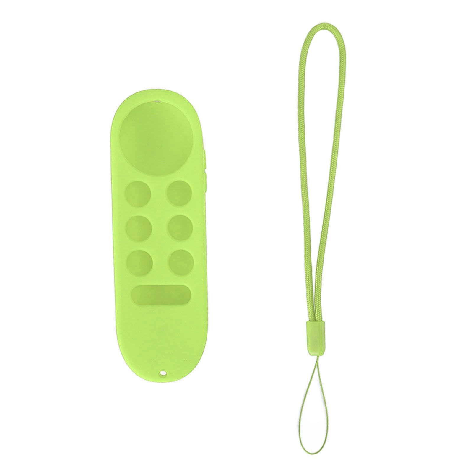 Remote Control Protective Cover Silicone Case for Chromecast with Google TV Remote Controller Fluorescent Green