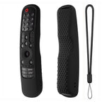 Silicone Remote Protective Cover Shockproof Protective Cover for MR21GA MR 21GC Remote Control Black