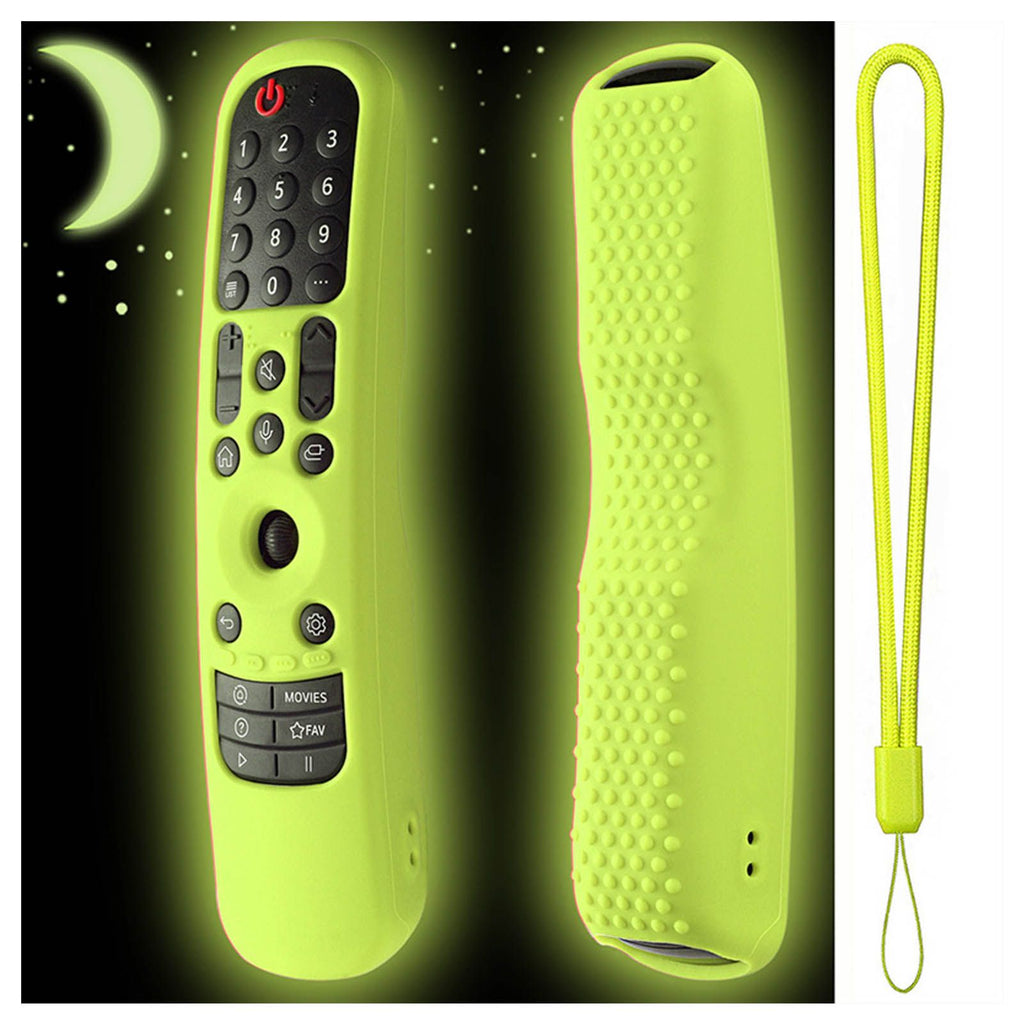 Silicone Remote Protective Cover Shockproof Protective Cover for MR21GA MR 21GC Remote Control Luminous Green