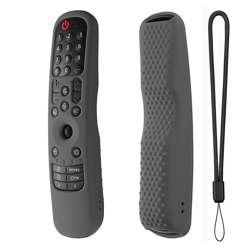 Silicone Remote Protective Cover Shockproof Protective Cover for MR21GA MR 21GC Remote Control Grey
