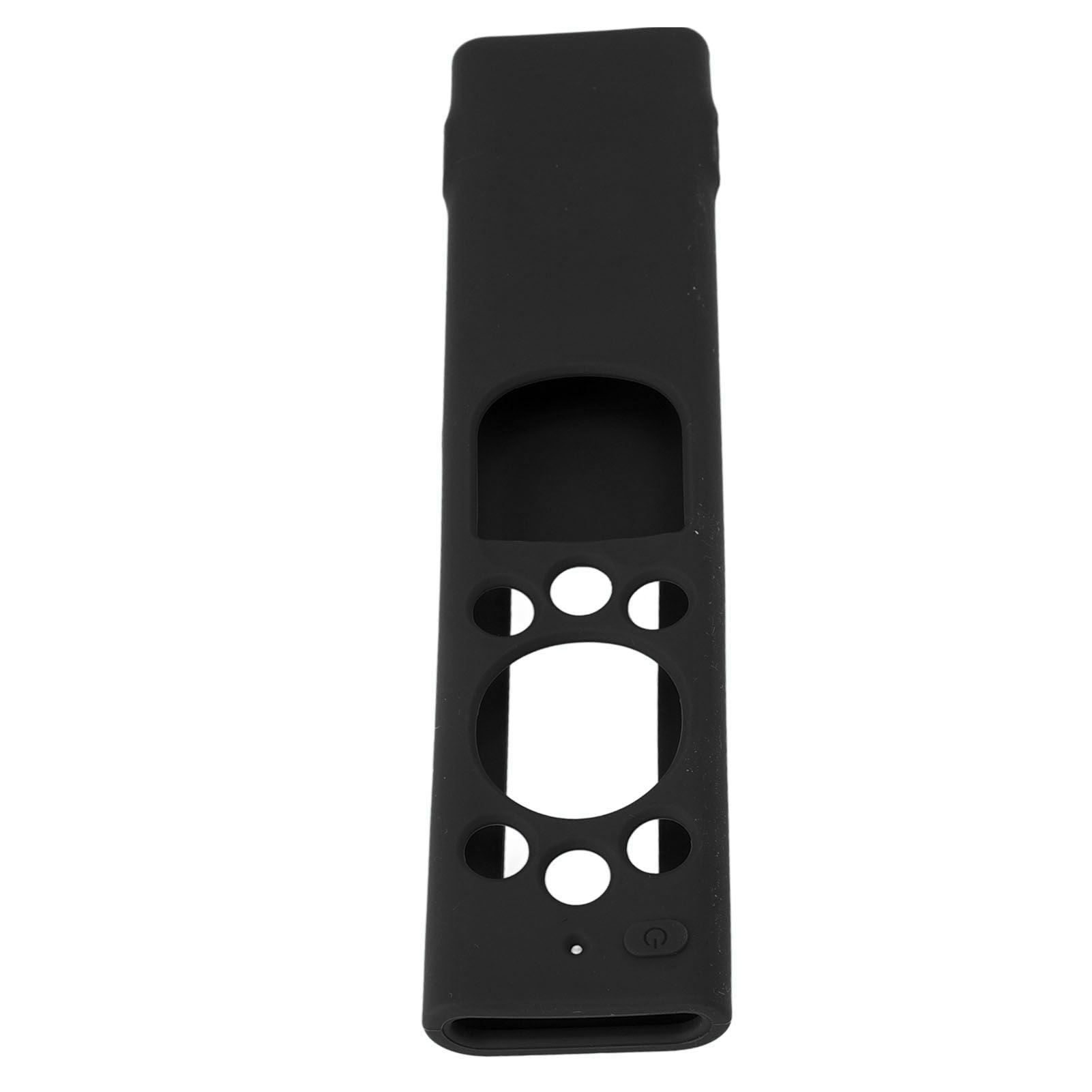 Anti Drop Remote Control Silicone Protective Cover Solar Cell Remote Control Replacement Cover for Samsung TM2180EcoBN59 Black