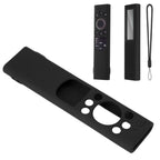 Anti Drop Remote Control Silicone Protective Cover Solar Cell Remote Control Replacement Cover for Samsung TM2180EcoBN59 Black