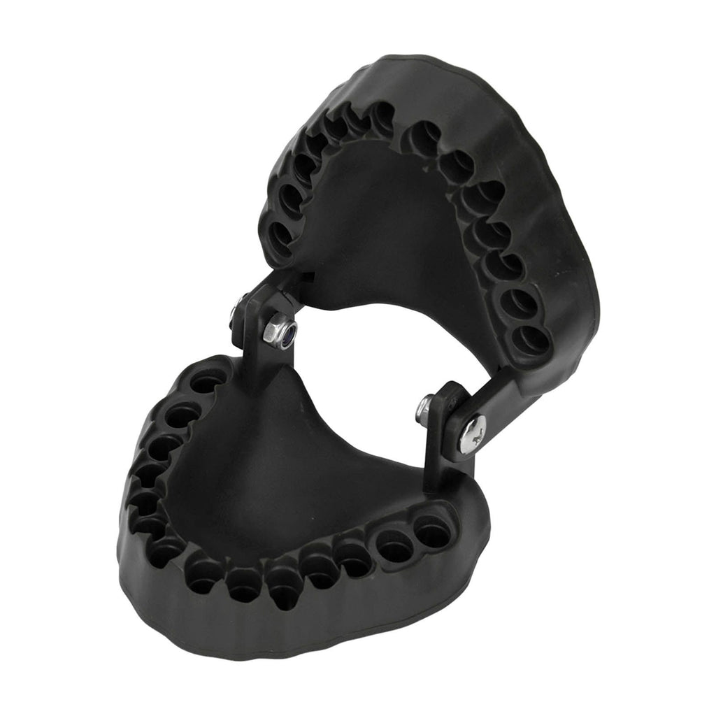 Denture Drill Bit Holder 28 Drill Bits Organizer Portable Denture Bit Holder with Magnet Black