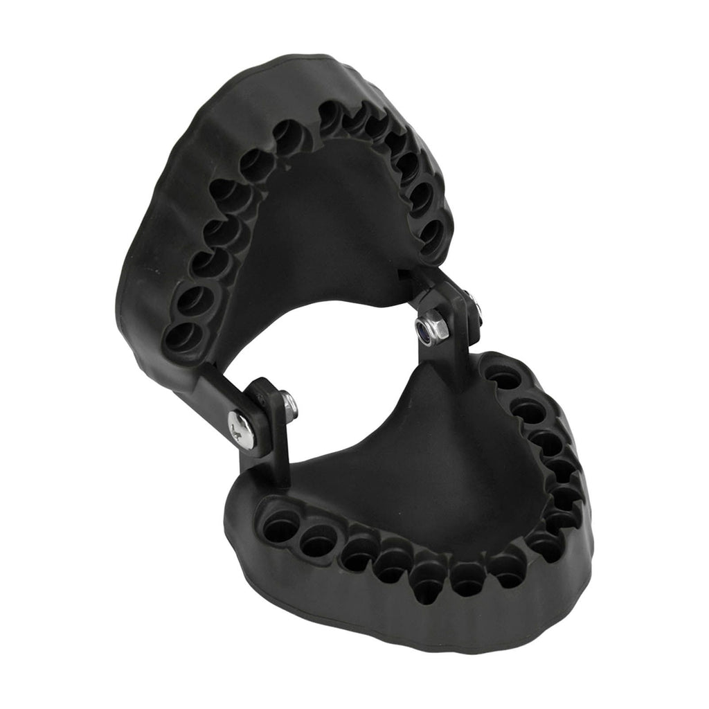 Denture Drill Bit Holder 28 Drill Bits Organizer Portable Denture Bit Holder with Magnet Black