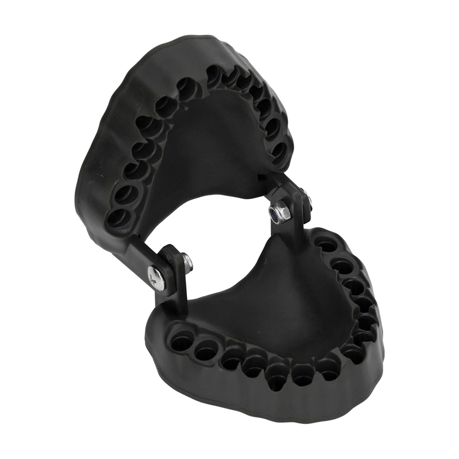 Denture Drill Bit Holder 28 Drill Bits Organizer Portable Denture Bit Holder with Magnet Black