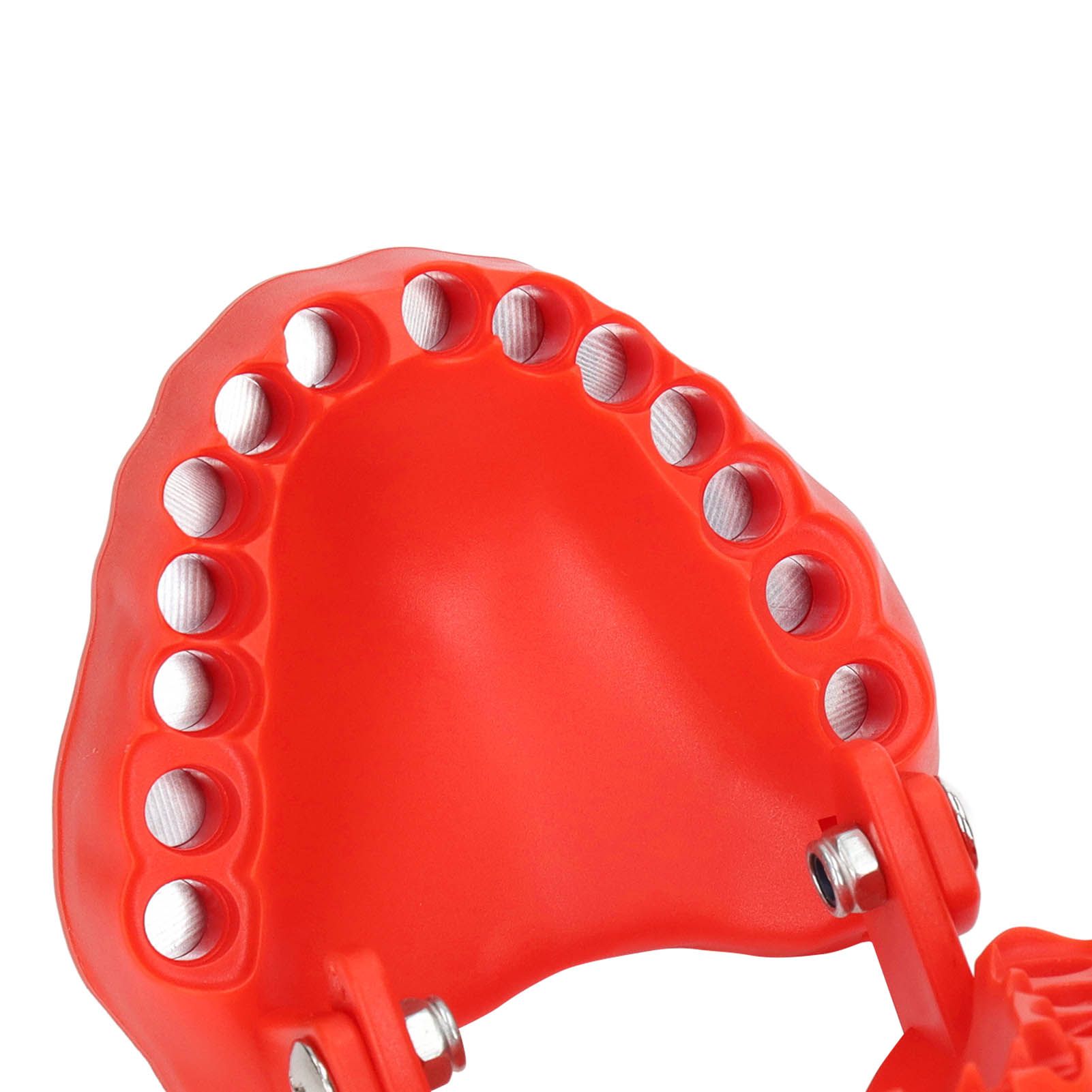 Denture Drill Bit Holder 28 Drill Bits Organizer Portable Denture Bit Holder with Magnet Red