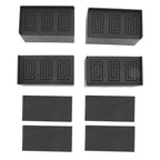 L Shape Rectangular Furniture Risers Rubber Stackable Sofa Risers for Table Couch Chair Bed
