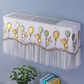 1.5P Air Conditioner Dust Cover Dustproof Wall Mounted Air Conditioner Protective Case Home Decorative Dust Cover Bear Rabbit Green Yellow Balloons 1.5P‑2P Within 94cm/37in