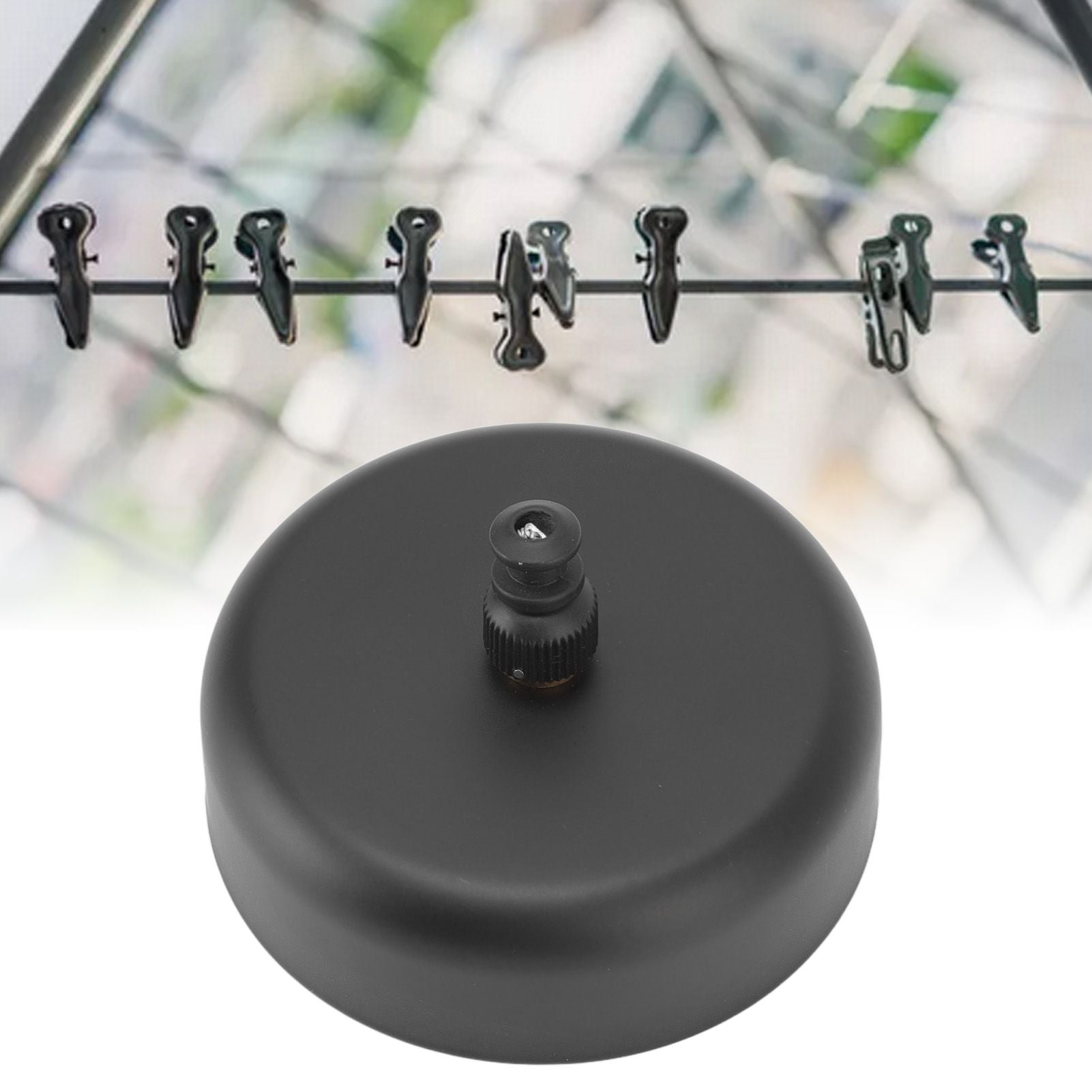Clothesline Retractable Design Stainless Steel Casual Style Laundry Clothesline for Indoor Bathroom Balconies Black 2.8meters Stainless Steel Wire