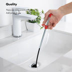 Flexible Sink Grabber Reacher Picker with 4 Claws Sewer Dredging Drain Clog Remove Tool for Home Kitchen Toilet Litter 0.6m/1.97ft