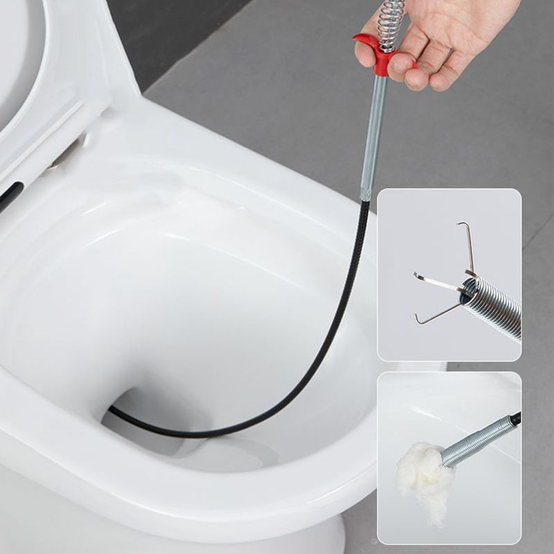 Flexible Sink Grabber Reacher Picker with 4 Claws Sewer Dredging Drain Clog Remove Tool for Home Kitchen Toilet Litter 0.6m/1.97ft