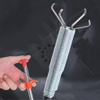 Flexible Sink Grabber Reacher Picker with 4 Claws Sewer Dredging Drain Clog Remove Tool for Home Kitchen Toilet Litter 3meter/9.84feet