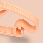 10PCS Kids Storage Hangers Plastic Thicken Bow Knot Coat Drying Hanger for Toddler Baby Orange