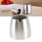 Ashtray Thickened Stainless Steel Rust and Corrosion Protection Home Metal Cone Cigarette Ashtray for Home Office Patio