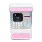 Kids ATM Savings Money Bank Large Capacity Password Safe Face Recognition Money Bank Machine for Kids