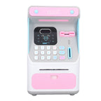 Kids ATM Savings Money Bank Large Capacity Password Safe Face Recognition Money Bank Machine for Kids