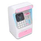 Kids ATM Savings Money Bank Large Capacity Password Safe Face Recognition Money Bank Machine for Kids