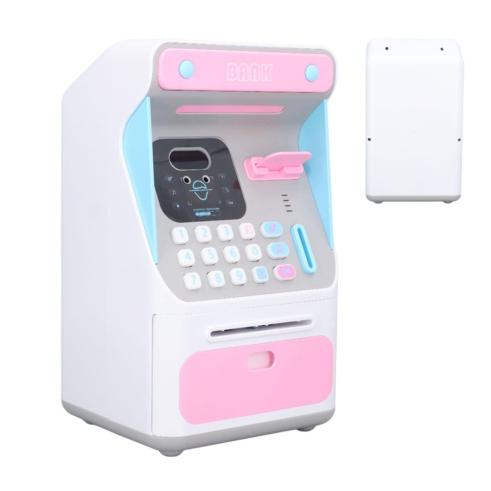 Kids ATM Savings Money Bank Large Capacity Password Safe Face Recognition Money Bank Machine for Kids