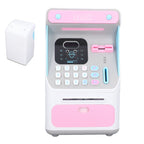 Kids ATM Savings Money Bank Large Capacity Password Safe Face Recognition Money Bank Machine for Kids