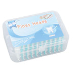 Interdental Brush Disposable Soft Silicone Head Portable Floss Toothpick Brush with Case for Oral Care 200pcs Mint Green