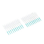 Interdental Brush Disposable Soft Silicone Head Portable Floss Toothpick Brush with Case for Oral Care 200pcs Mint Green