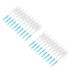 Interdental Brush Disposable Soft Silicone Head Portable Floss Toothpick Brush with Case for Oral Care 200pcs Mint Green