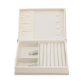 Jewellery Box Leather Jewelry Storage Case Large Capacity Portable for Earring Necklace