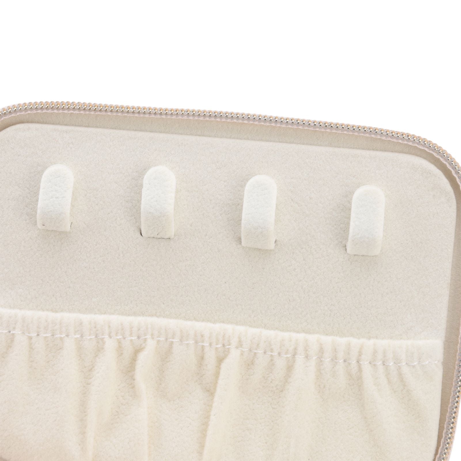 Jewelry Case Double Layer Portable Pink Necklace Hook Design Convenient Handle Travel Jewelry Box