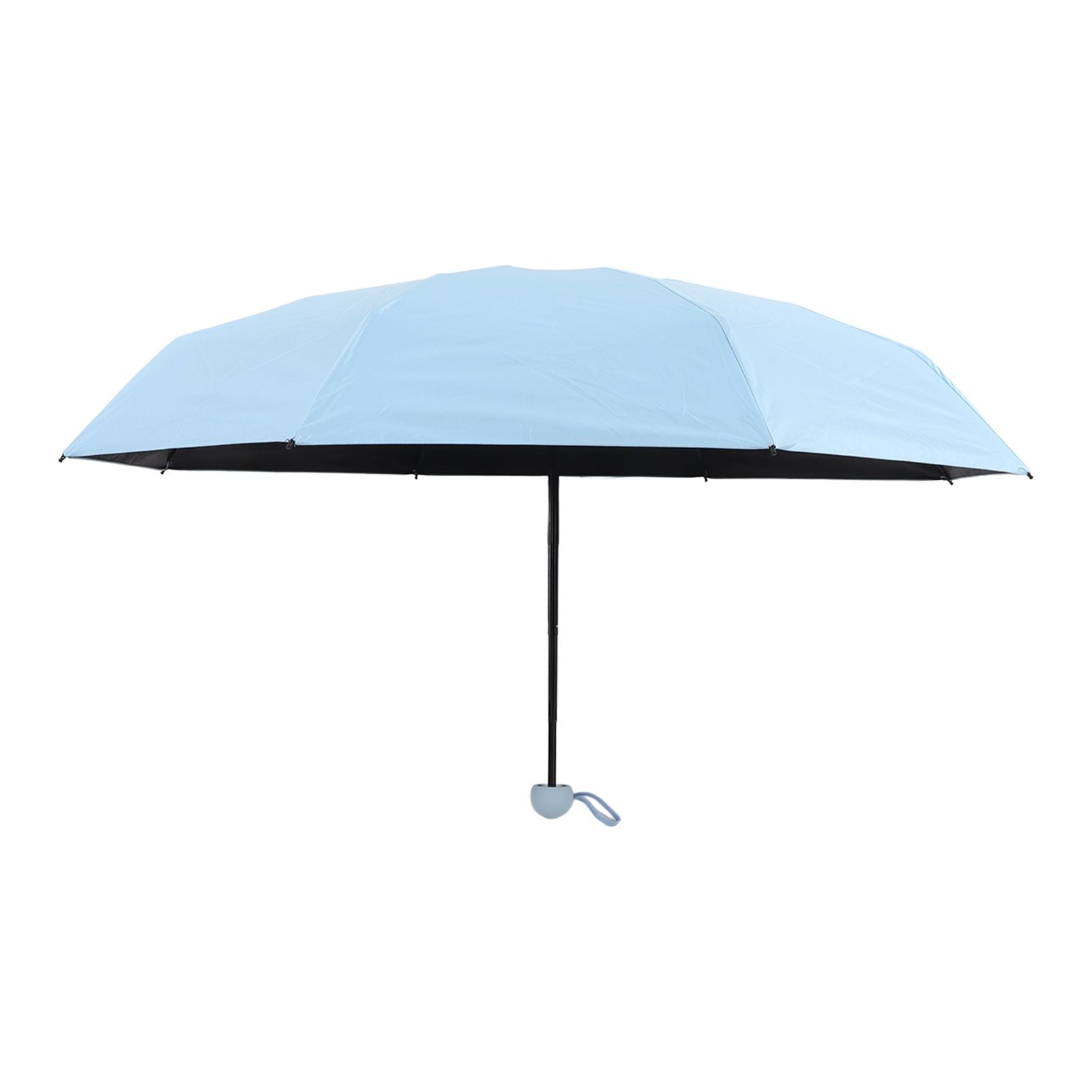 Travel Umbrella Sun Rain 5 Folding UV Protection Present Portable with Box for Men Women Blue