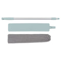 Dust Brush Aluminum Rod Long Handle 55in Extendable Elastic Opening Washable Long Flat Outline Microfiber Hand Duster
