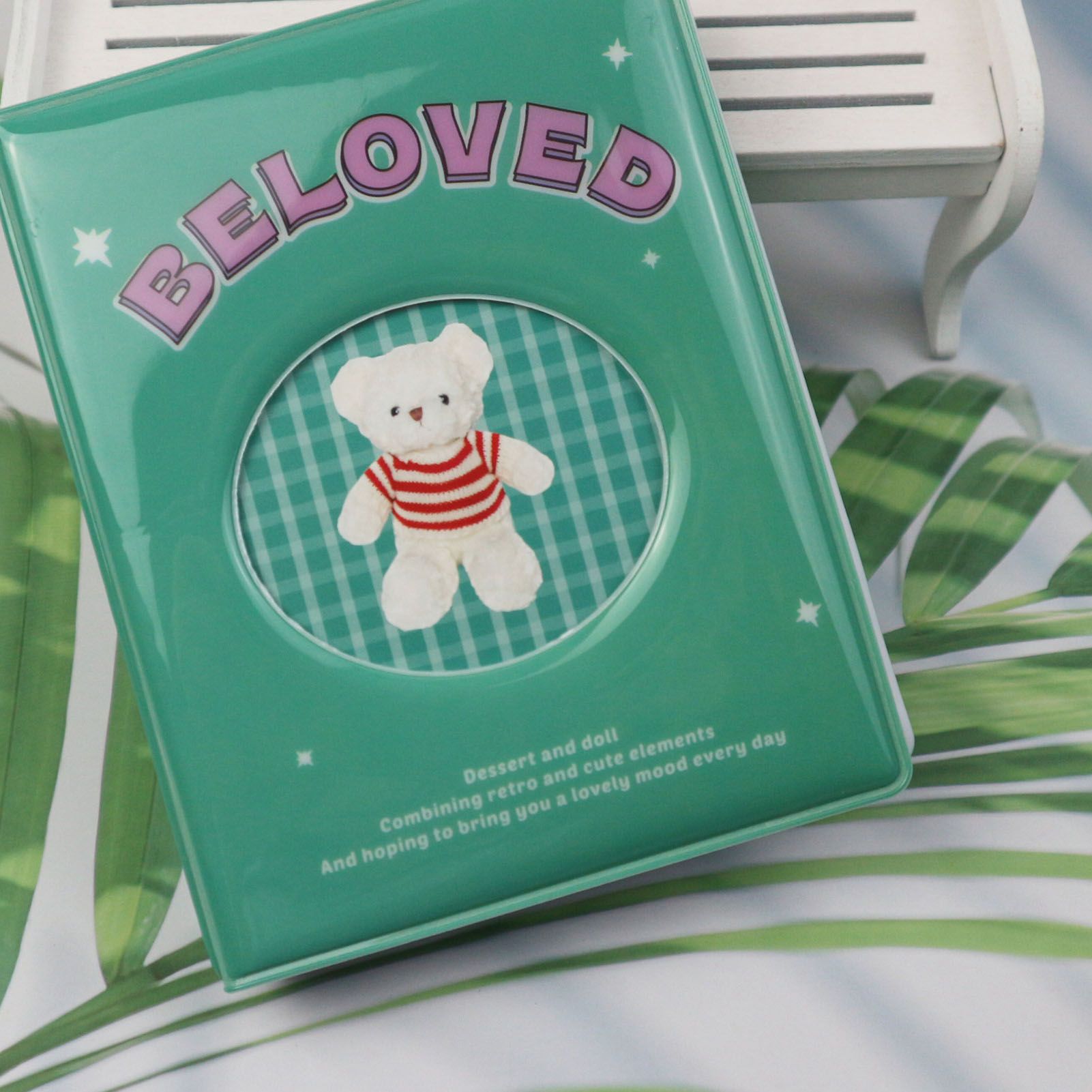 Album PVC Large Capacity Photo Book Pocket Holder Present for Wedding Party Family Green