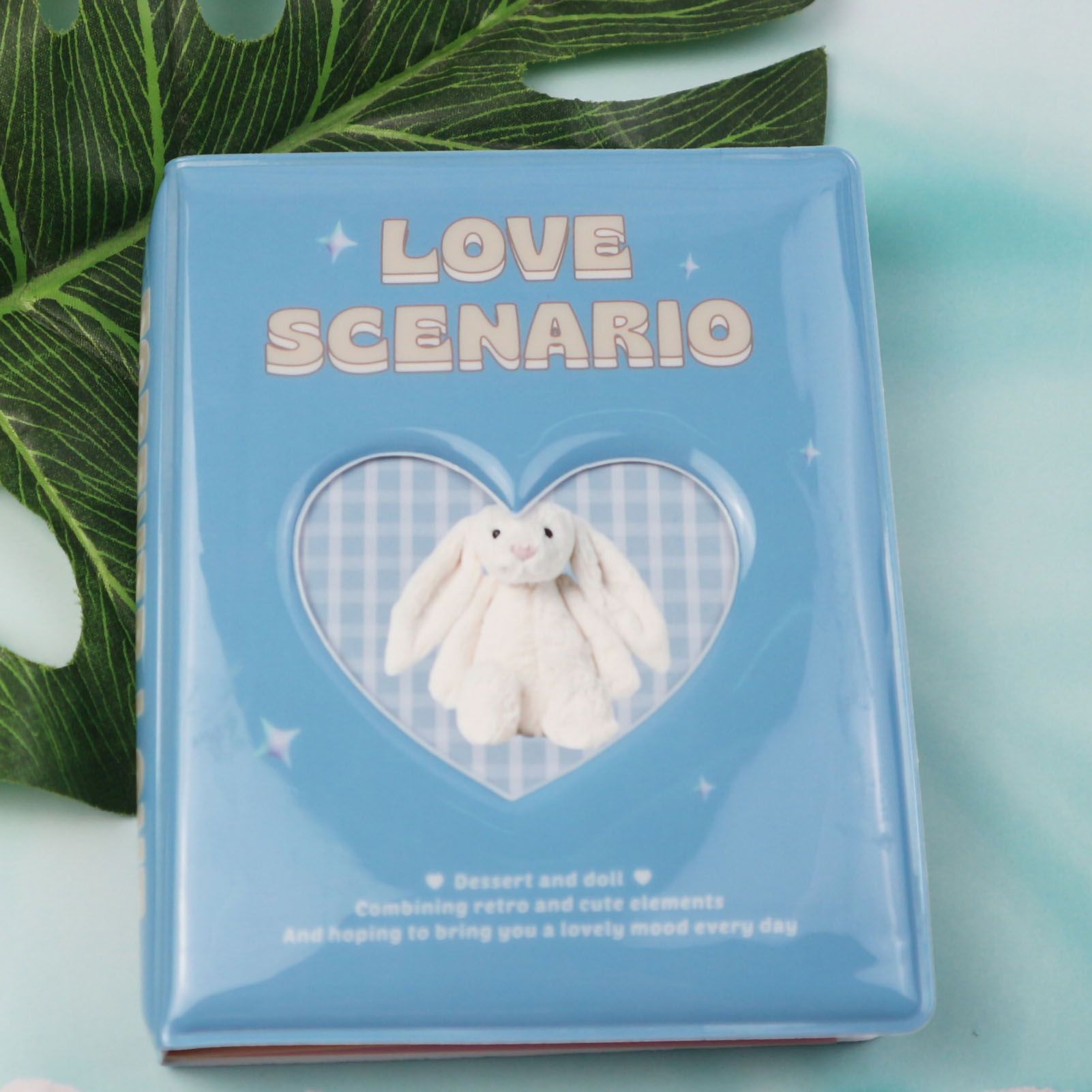 Album PVC Large Capacity Photo Book Pocket Holder Present for Wedding Party Family Blue