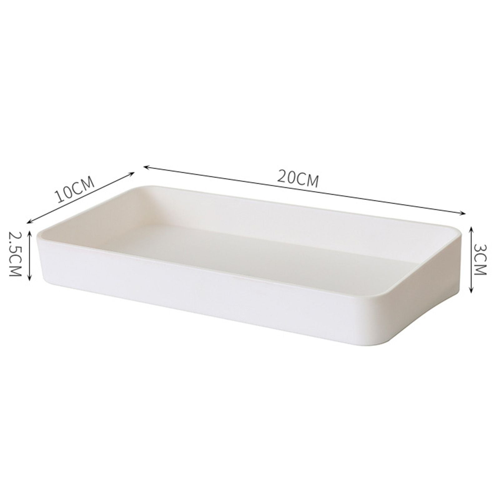 Pegboard Wall Organizer Simple Multiple Holes Punch Free Self Adhesive Wall Mount Display Pegboard Panel for Kitchen White Rectangular Box