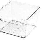 Drawer Storage Trays Durable Transparent Plastic Drawer Storage Divid Box for Kitchen Small Square Box
