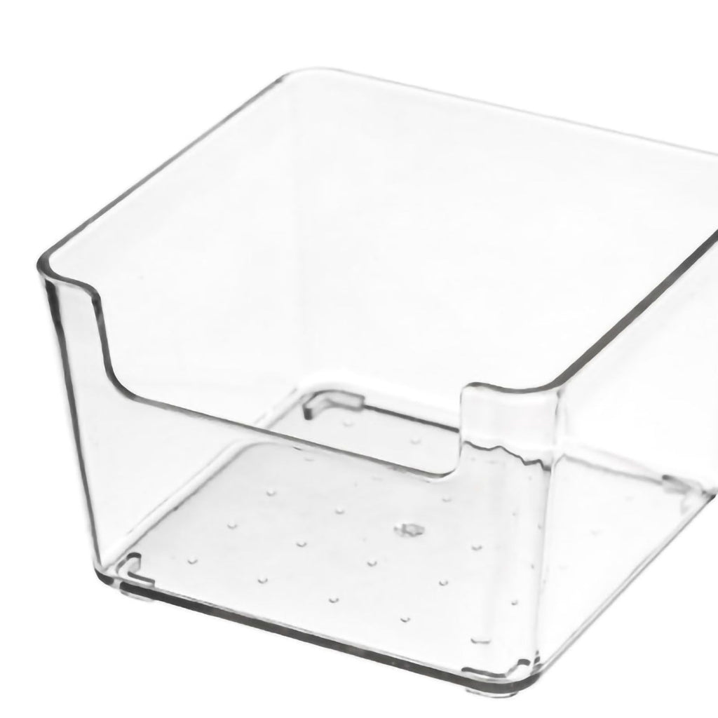 Drawer Storage Trays Durable Transparent Plastic Drawer Storage Divid Box for Kitchen Small Square Box