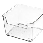 Drawer Storage Trays Durable Transparent Plastic Drawer Storage Divid Box for Kitchen Small Square Box