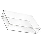 Drawer Storage Trays Durable Transparent Plastic Drawer Storage Divid Box for Kitchen Large Square Box