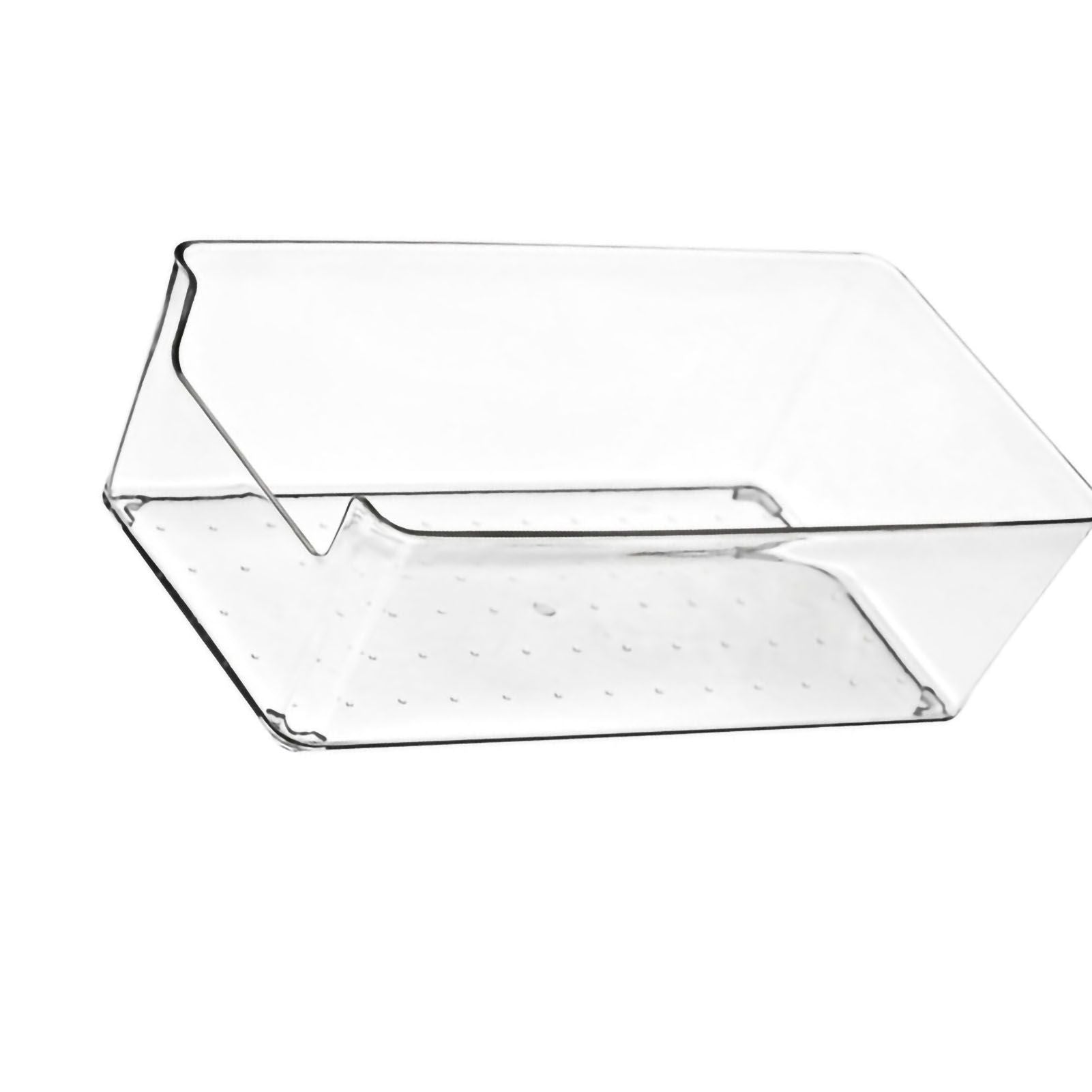 Drawer Storage Trays Durable Transparent Plastic Drawer Storage Divid Box for Kitchen Small Rectangle Box