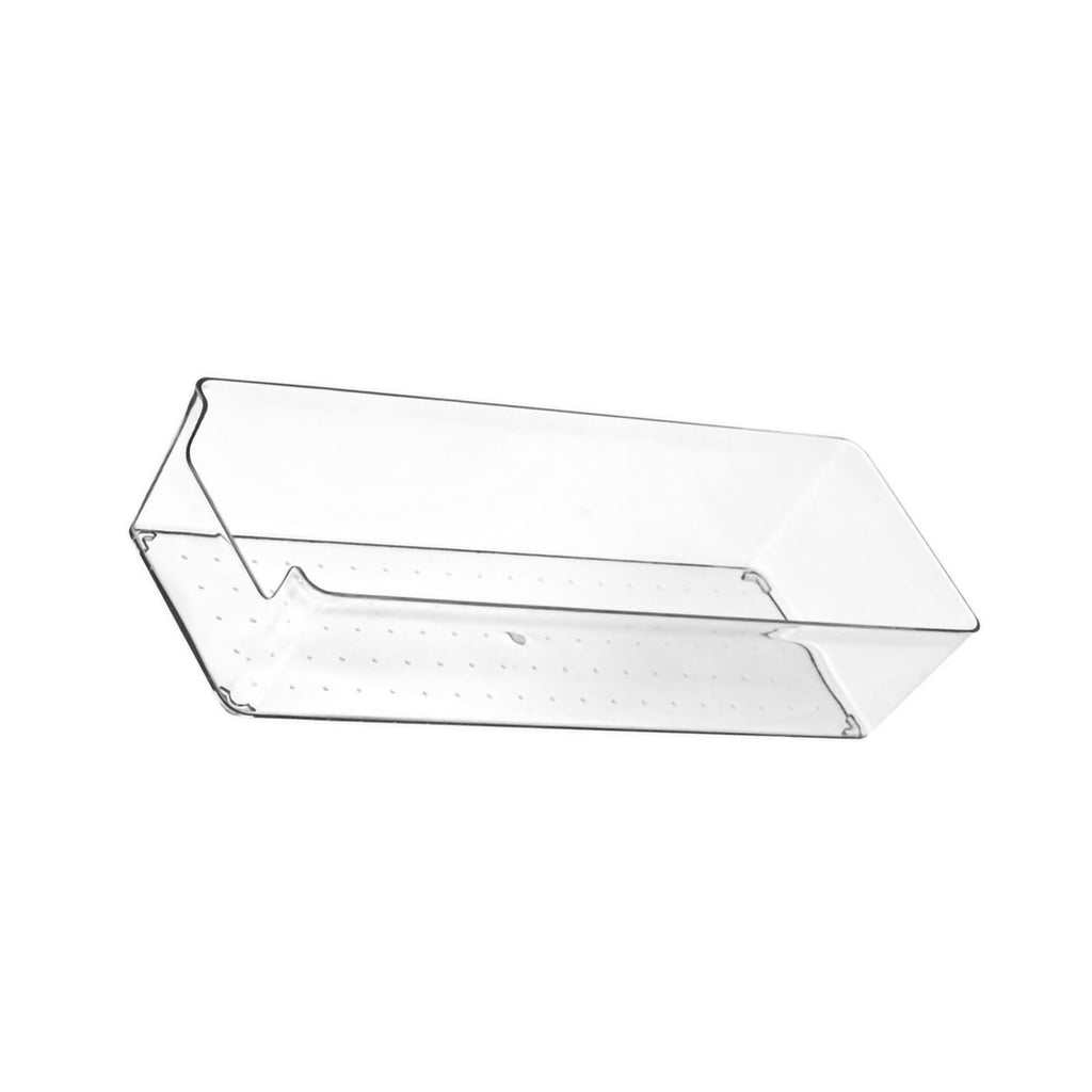 Drawer Storage Trays Durable Transparent Plastic Drawer Storage Divid Box for Kitchen Large Rectangle Box