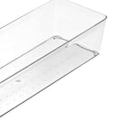 Drawer Storage Trays Durable Transparent Plastic Drawer Storage Divid Box for Kitchen Large Rectangle Box