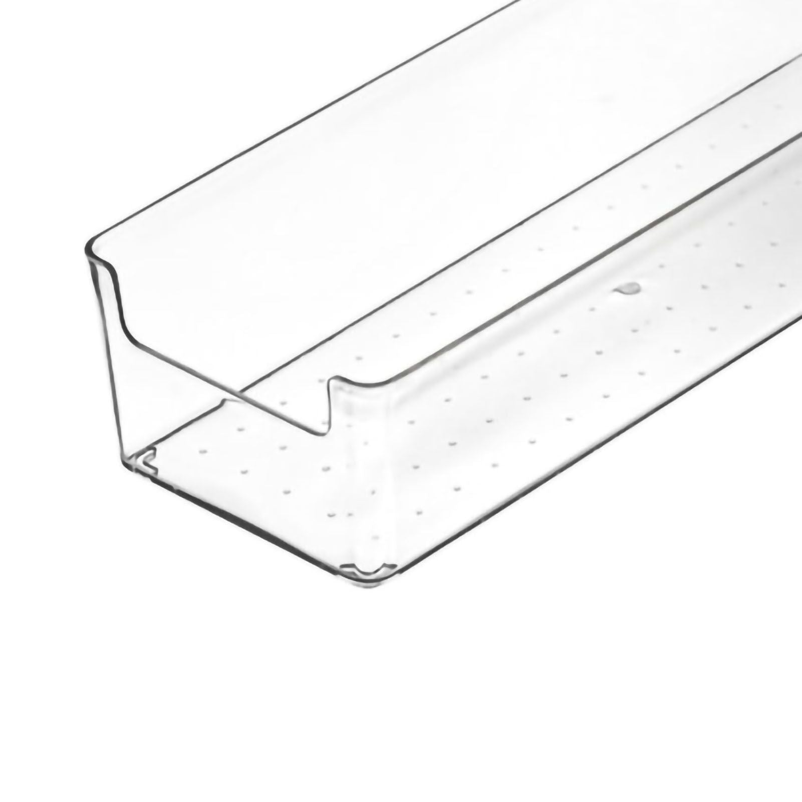 Drawer Storage Trays Durable Transparent Plastic Drawer Storage Divid Box for Kitchen Large Rectangle Box
