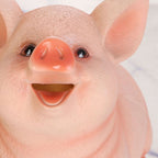 Piggy Bank Cute Pig Appearance Environmentally Friendly Resin Cartoon Piggy Bank Coin Bank Piggy 14x12x11cm
