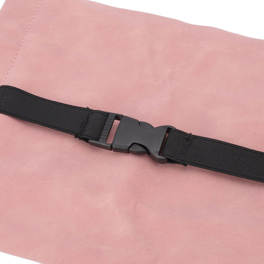 Car Tissue Holder Soft Wearable Odorless Plush Wipes Case Car Napkin Dispenser for Visor Backseat Pink