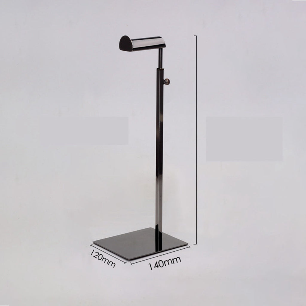 Handbag Display Stand Stainless Steel Height Adjustable Single Hook Purse Metal Holder Stand Type 3