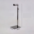 Handbag Display Stand Stainless Steel Height Adjustable Single Hook Purse Metal Holder Stand Type 3