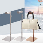Handbag Display Stand Stainless Steel Height Adjustable Single Hook Purse Metal Holder Stand Type 4