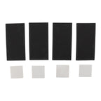 4 PCS 4in L Shaped Anti Vibration Pads Rectangular Non Slip Foot Pad Bed Risers for Washing Machine Sofa Furniture