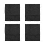 4 PCS 4in L Shaped Anti Vibration Pads Rectangular Non Slip Foot Pad Bed Risers for Washing Machine Sofa Furniture