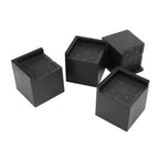 4Pcs Furniture Risers Plastic EVA Square 3in Support Up to 2200LBS for Washing Machine Bed Couch Table Sofa